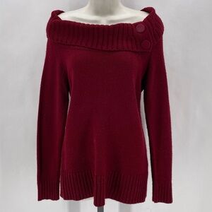AGB maroon cowl neck sweater